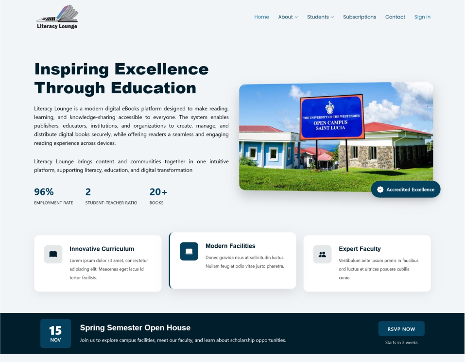 Literacy lounge - IM IMPORT & EXPORT